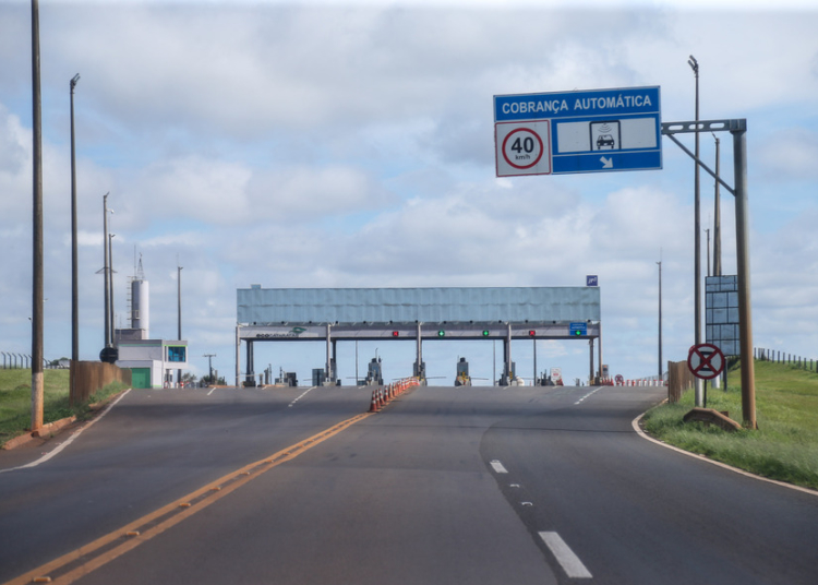 Praça de Pedagio da Concessionária EcoCataratas.  Foto: Geraldo Bubniak/ANPr