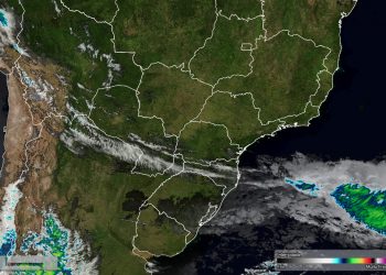 Foto de satélite divulgada nesta terça-feira (08) pelo Simepar