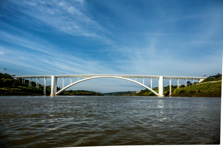 Ponte da Amizade, que liga o Brasil ao Paraguai. Foto: Alexandre Marchetti/Itaipu Binacional