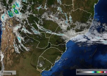 Foto de satélite divulgada nesta sexta-feira (16) pelo Simepar