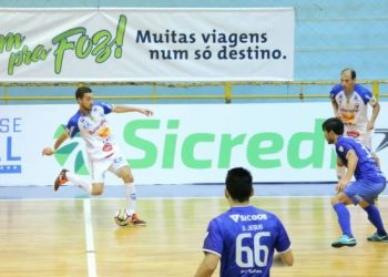 Partida de ontem. Foto: Nilton Rolin/Foz Cataratas Futsal