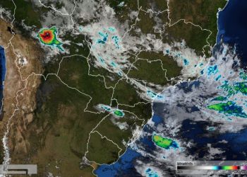 Foto de satélite divulgada nesta quinta-feira pelo Simepar