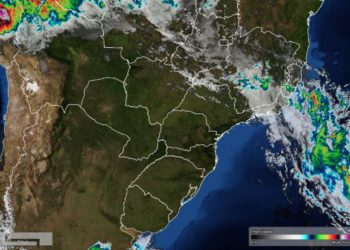 Foto de satélite divulgada nesta quinta-feira (10) pelo Simepar