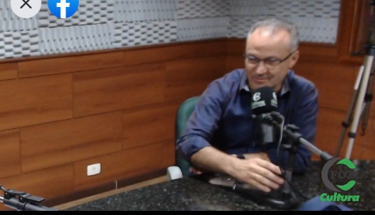 Ney Patrício em entrevista à Rádio Cultura nesta segunda-feira. Foto: facebook da rádio