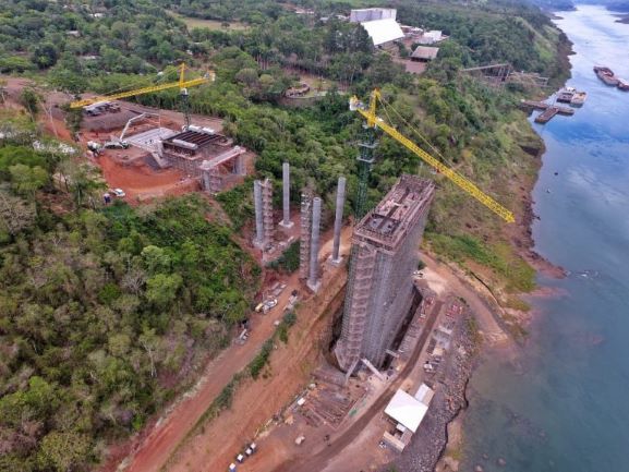 As obras estão em pleno andamento. Foto Itaipu Binacional