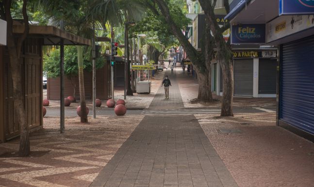Avenida Brasil, no centro de Foz. Foto: Marcos Labanca/Acifi
