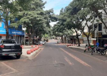 Avenida Brasil em Foz do Iguaçu. Foto: GDia