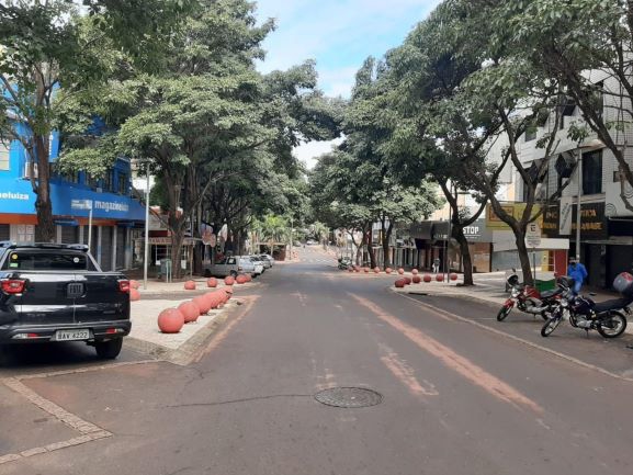 Avenida Brasil em Foz do Iguaçu. Foto: GDia