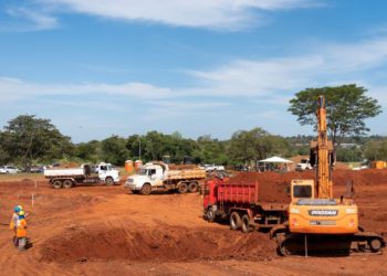 Andamento das obras da perimetral. Fotos: Rubens Fraulini/Itaipu Binacional