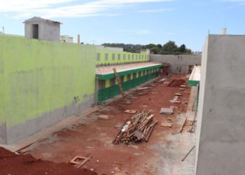 Obras da cadeia pública de Foz. Foto: SESP