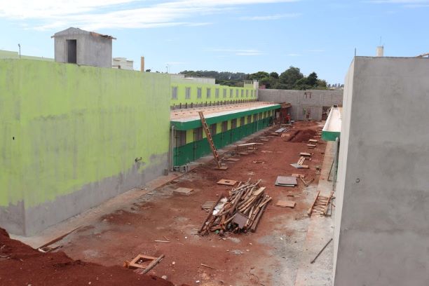 Obras da cadeia pública de Foz. Foto: SESP