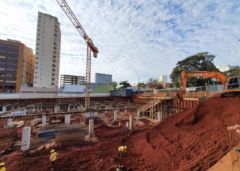 Obras em andamento. Foto: divulgação