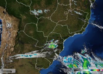 Foto de satélite divulgada nesta quarta-feira (02) pelo Simepar