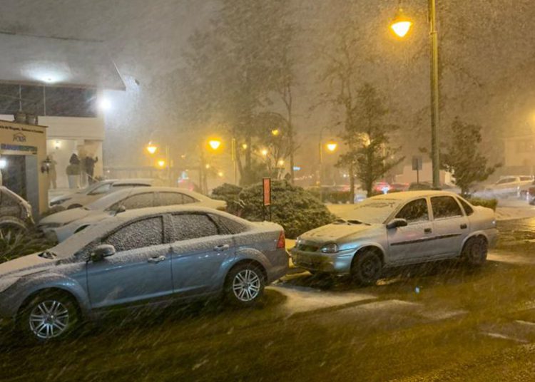 Gramado registra neve nesta quarta-feira (28). Foto: Juliana Andrade/ Agência Brasil