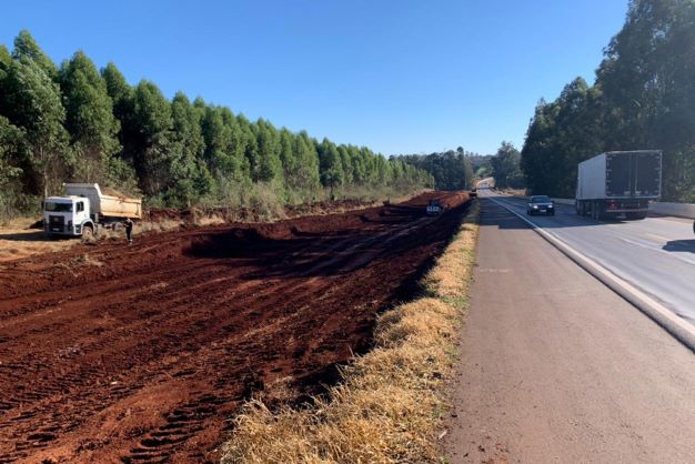 Duplicação do Contorno Oeste em Cascavel. Foto: DER/AEN