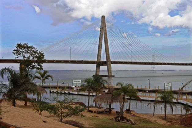 Ponte San Roque González de Santa Cruz, sobre o Rio Paraná. Foto: Agência IP/Divulgação