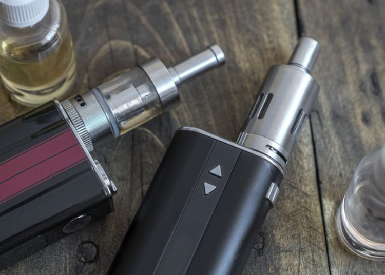 Advanced personal vaporizer or e-cigarette, from above