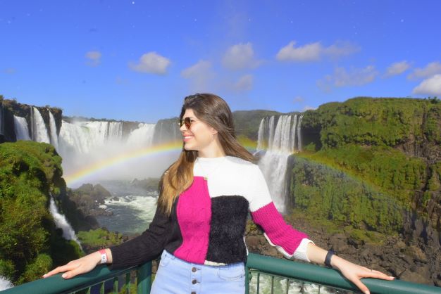 Turista nas Cataratas do Iguaçu. Foto: Divulgação/Alexandre Soto #FotoEquipeCataratas