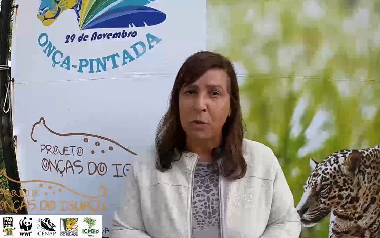 Yara Barros é coordenadora do projeto Onças do Iguaçu. Foto: captação de vídeo