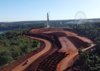 Obras da perimetral em andamento. Foto: DER-PR/Divulgação