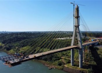 Ponte da Integração está 86% finalizada. Foto: DER-PR/Divulgção