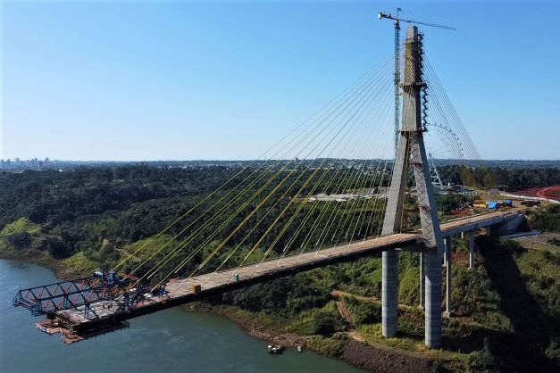 Ponte da Integração está 86% finalizada. Foto: DER-PR/Divulgção