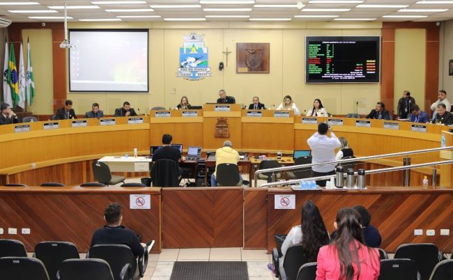 Sessão da câmara de ontem (12). Foto: PMFI/Divulgação