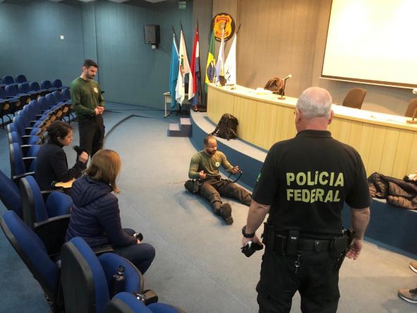 Treinamento dos policiais: Fotos e vídeo: PF/Divulgação