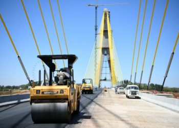 Ponte da Integração recebeu camada asfáltica na semana passada. Foto: IB/Paraguai