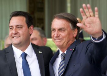 Ratinho Júnior e Bolsonaro se encontraram em Brasília nesta quarta (05). Fotos: divulgação