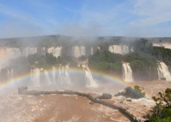 Imagens das Cataratas do Iguaçu feitas nesta segunda-feira (17). Fotos: : Wesley Maurício #FotoEquipeCataratas