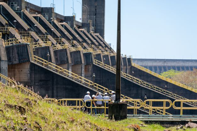 Inspeção na barragem de Itaipu. Fotos: Sara Cheida/Divulgação