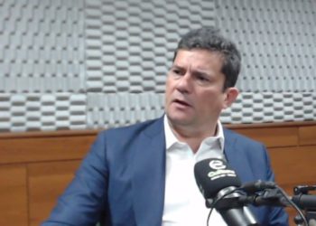 Sergio Moro em entrevista ao programa Contraponto, nesta sexta-feira (25). Foto: captura de tela/Rádio Cultura