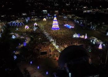 Abertura do Natal no Gramadão da Vila A. Foto: captura de vídeo