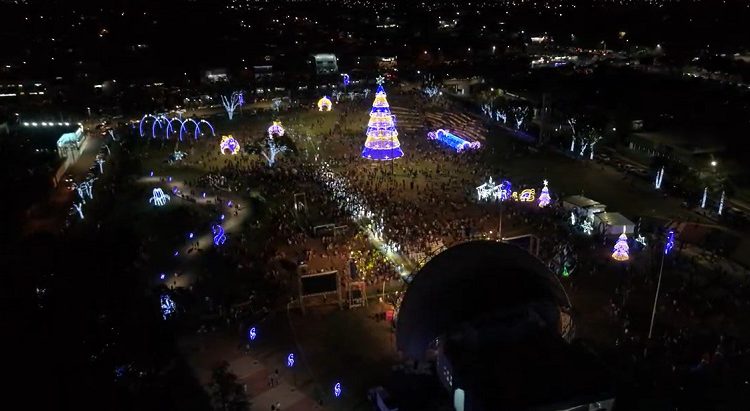 Abertura do Natal no Gramadão da Vila A. Foto: captura de vídeo