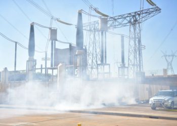 Simulação de explosão na usina de Itaipu. Fotos: IB/Pafraguai