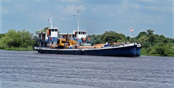 Navegação no Rio Paraguai.  Foto: Agência IP