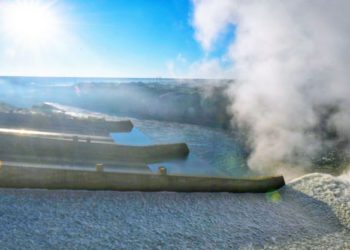 Vertedouro da Itaipu aberto será uma nova atração turística de Foz. Foto: IB/Divulgação