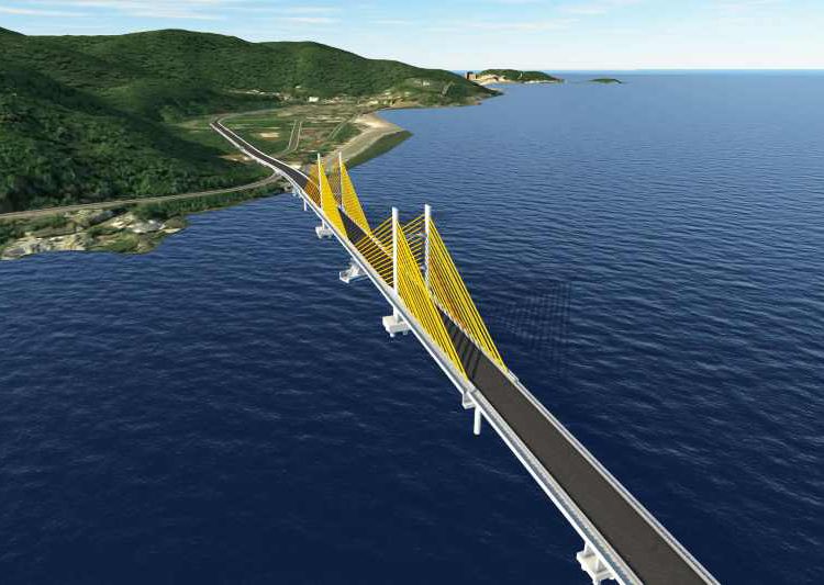 Ilustração mostra como será a nova ponte. Foto: DER