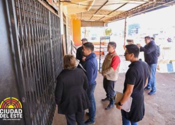 Fiscalização em Ciudad del Este. Foto: divulgação