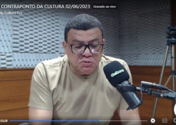 Luciano Alves em entrevista à Rádio Cultura. Foto: captação de vídeo
