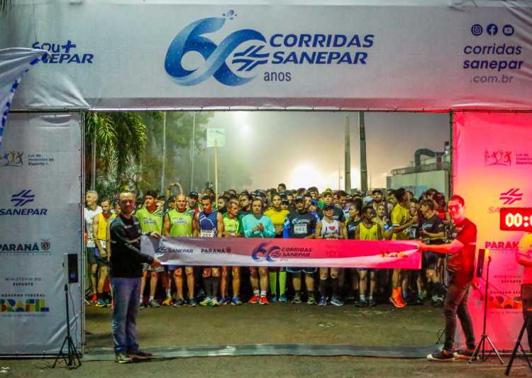 Etapa regional do Circuito Corrida de Rua Sanepar reuniu mais de 1000 atletas da região de Foz do Iguaçu. Foto: divulgação