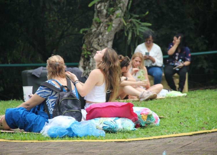 Neste feriadão, os visitantes puderam vivenciar o Sunset Porto Canoas, na Praça Santos Dumont. Foto: Agnes Cardoso /Dvulgação