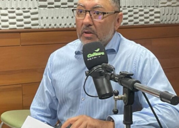 Promotor Mafra em entrevista à Rádio Cultura. Foto: Rádio Cultura.