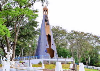 O monumento recebe romeiros do Brasil e do exterior. Foto: Divulgação