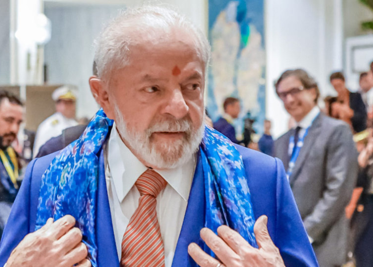 Presidente Luiz Inácio Lula da Silva (PT) em evento do G20, em Nova Déli, na Índia.| Foto: Ricardo Stuckert / Presidência da República