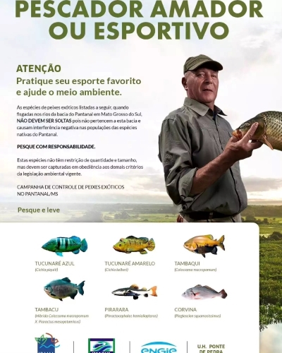 Folheto distribuído pelo Ibama na região do Pantanal. Foto: divulgação