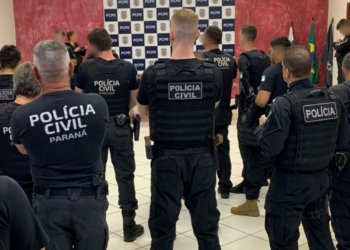 Policiais civis envolvidos na operação. Foto: divulgação