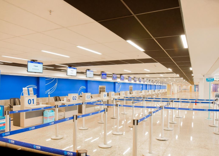 Novo check-in do Aeroporto Internacional de Foz do Iguaçu terá 31 novos balcões, em um novo espaço. Foto:  Vosmar Rosa/ Ascom Ministério de Portos e Aeroportos