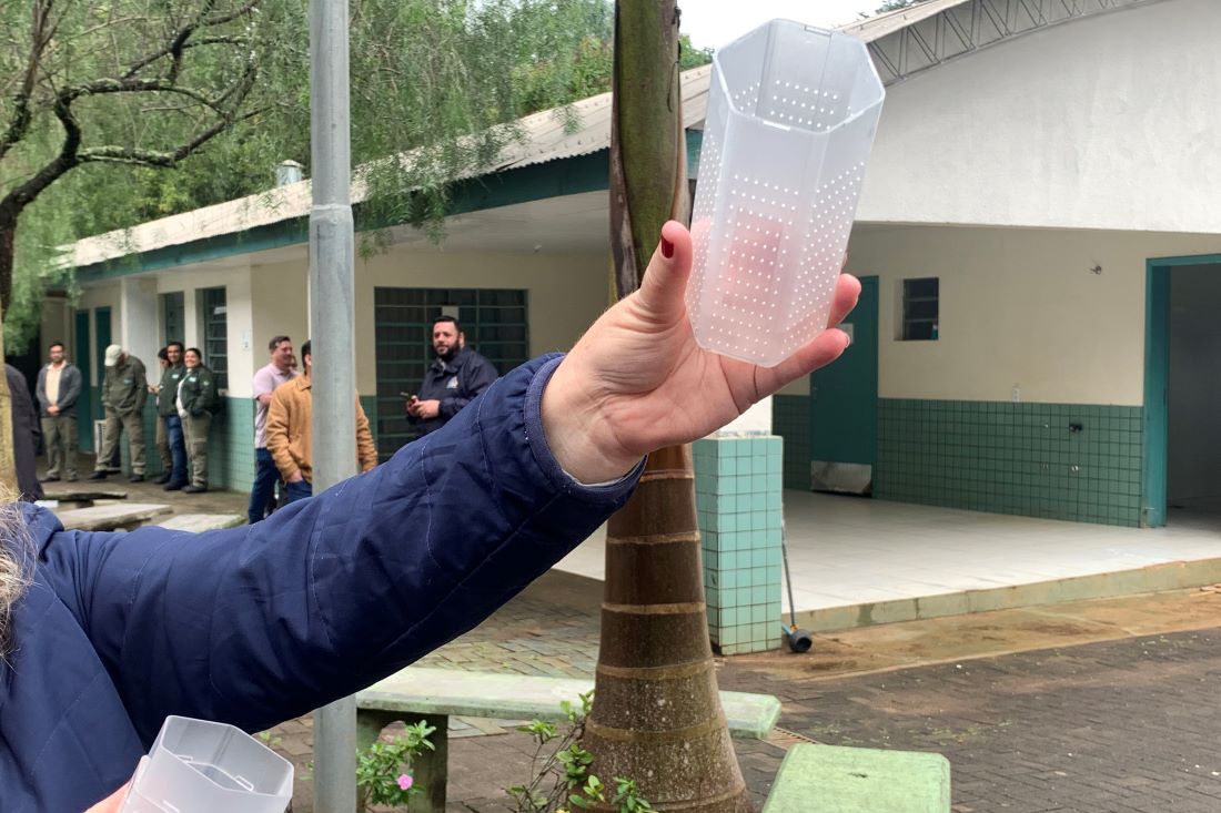 Paraná solta os primeiros mosquitos do “Método Wolbachia” na inauguração da biofábrica, em Foz do Iguaçu
Foto: SESA-PR